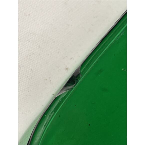 Anchor Hocking Charm Forest Green Set of 5 Saucers USA Fire King 50's Square - Picture 5 of 8